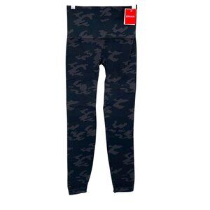Spanx Black Camouflage Seamless Leggings Size Medium NWT
